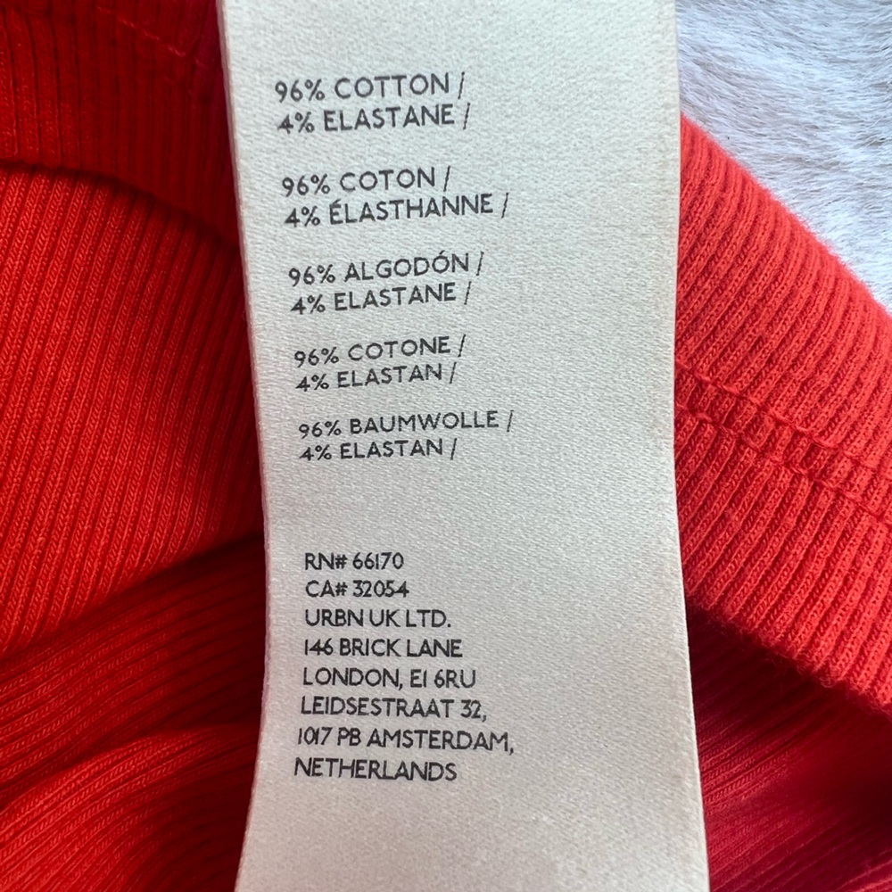 Maeve Red Ribbed Tank Top - Picture 7 of 7